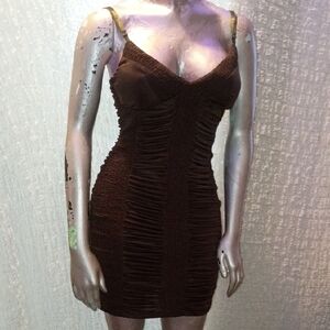 Debut Chocolate Brown  Dress